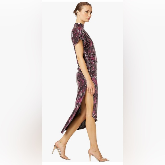 Misa Los Angeles Divia ikat sequins midi dress NWT SIZE SMALL - Picture 8 of 10